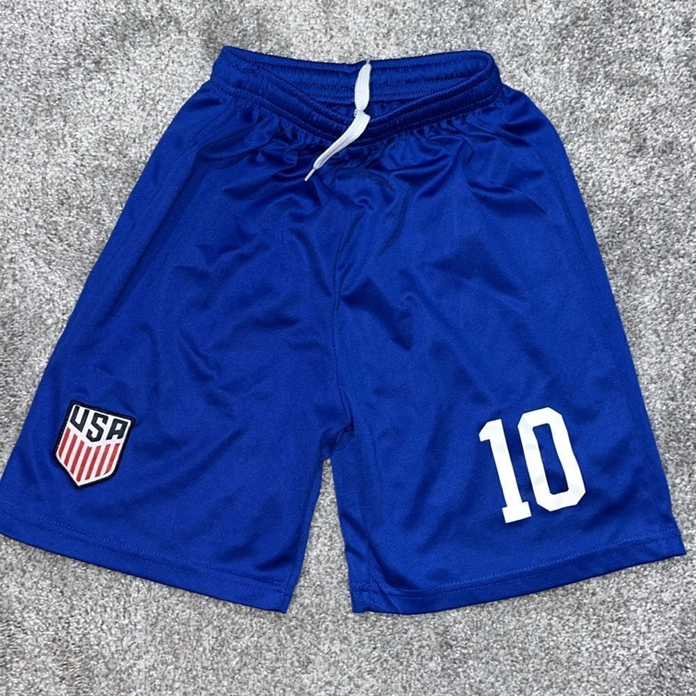 #10 Kids(boys girls)USMNT USA Soccer team soccer child shorts Christian Pulisic